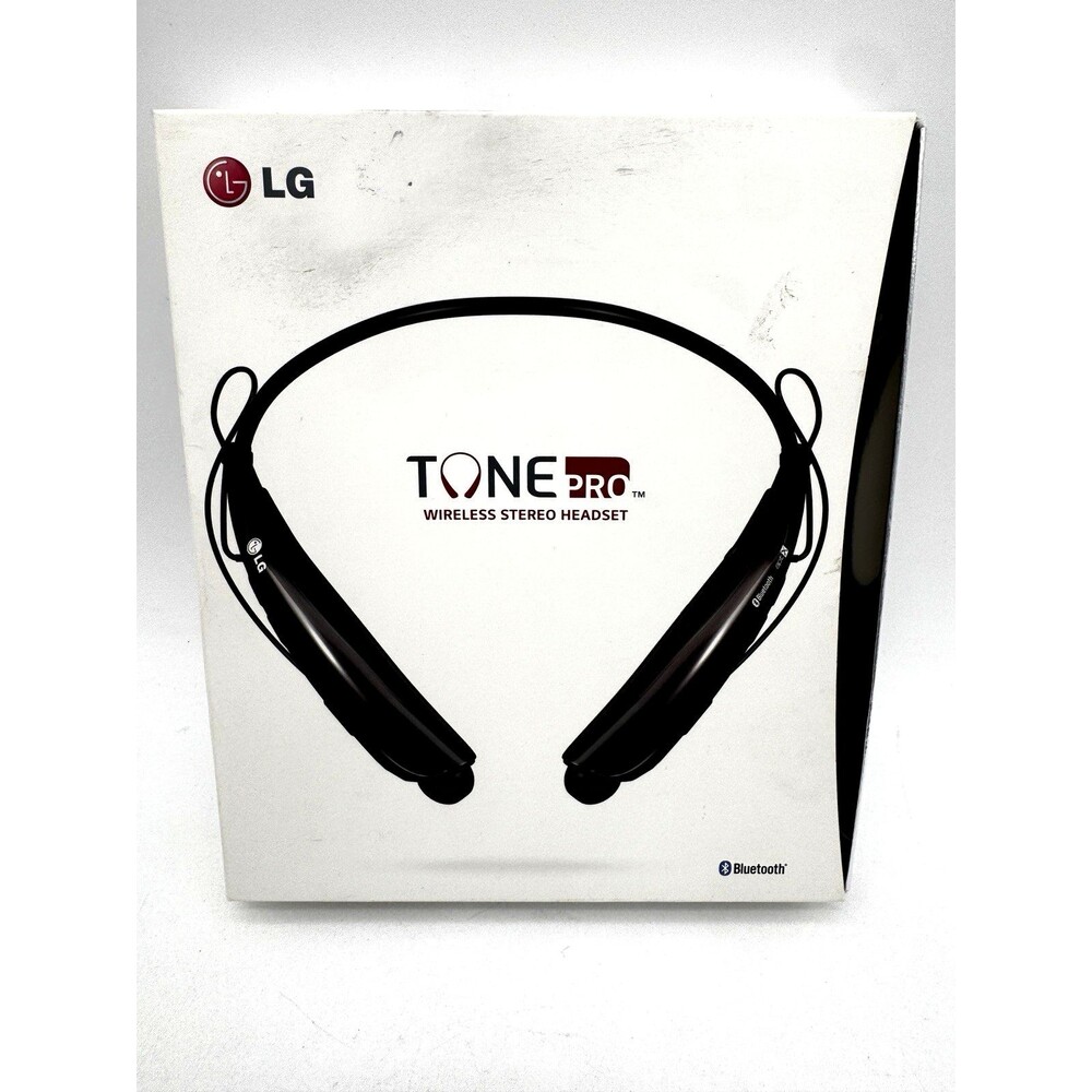Perfect Condition LG Tone Pro HBS-750 Wireless Stereo Headset Black Bluetooth